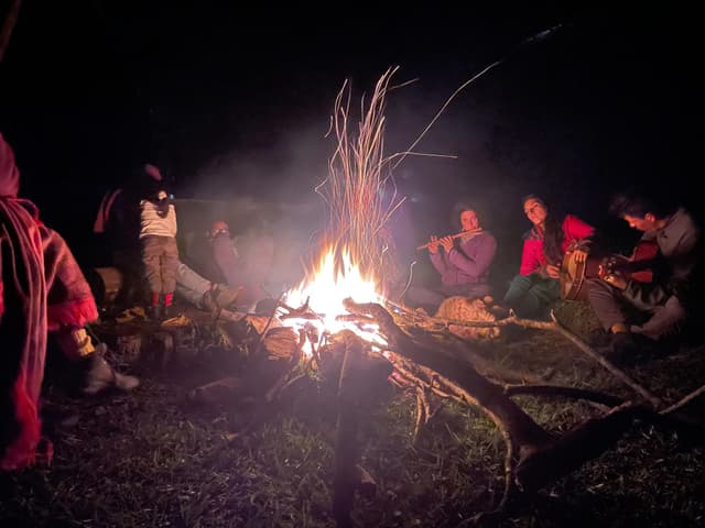 Zona de camping con vista a la naturaleza
